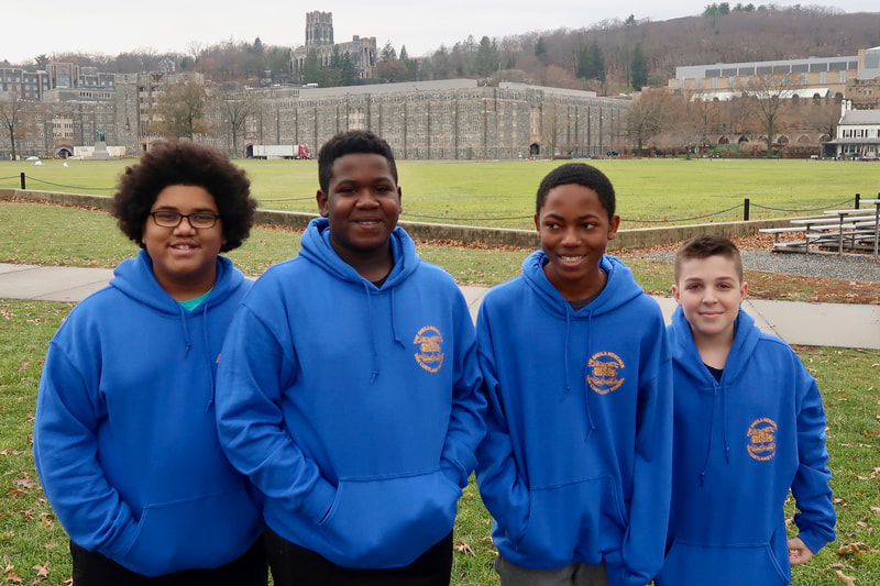 PS/MS 95 students at the Parade Ground in West Point.