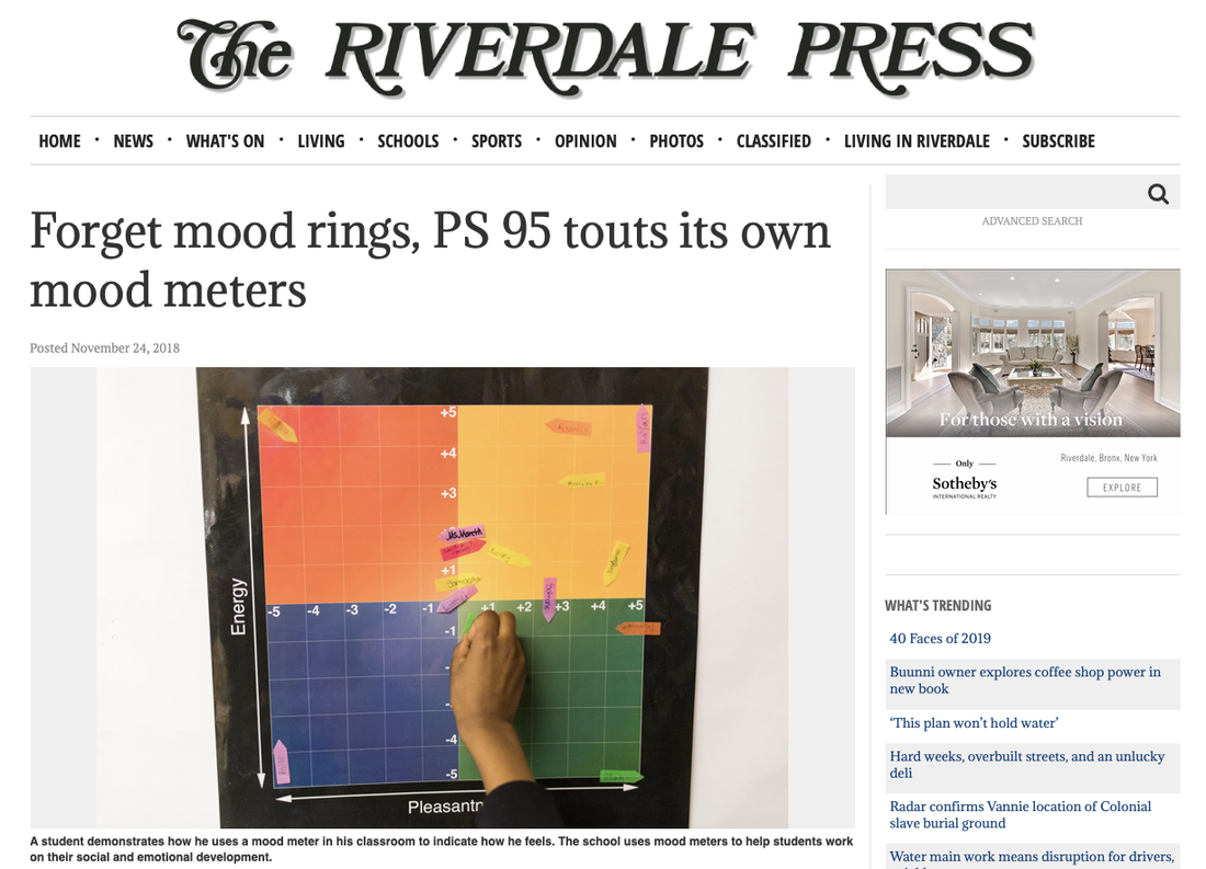 Riverdale Press Article: Forget about mood rings, PS 95 touts it own mood meters